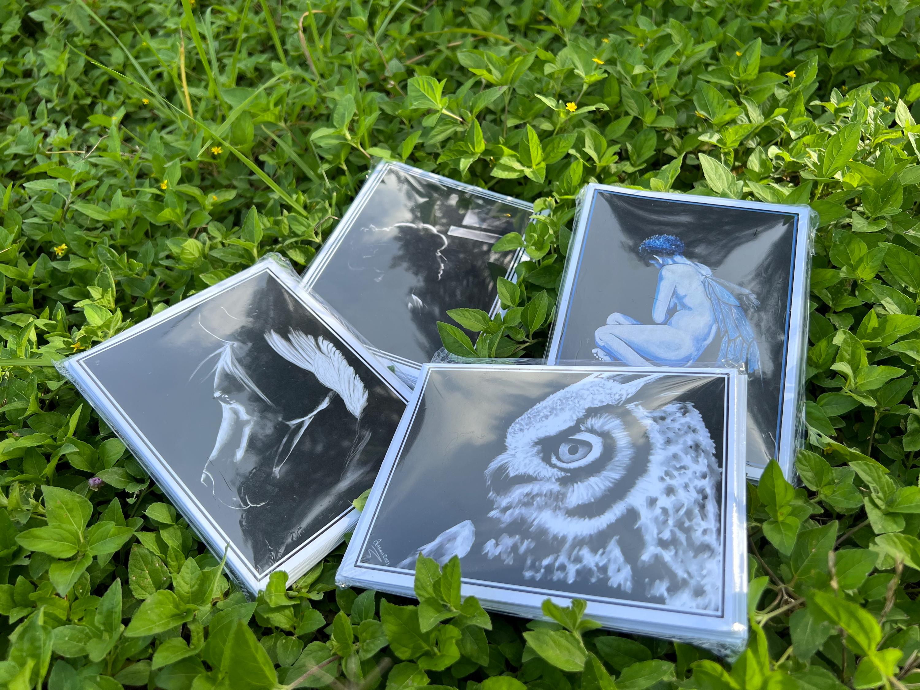 LIMITED PRINTS - Theater Light Print Blank Card Set: 5 Pack with Envelopes