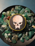 Mushroom and Skull Hand Painted Wooden Coin Token