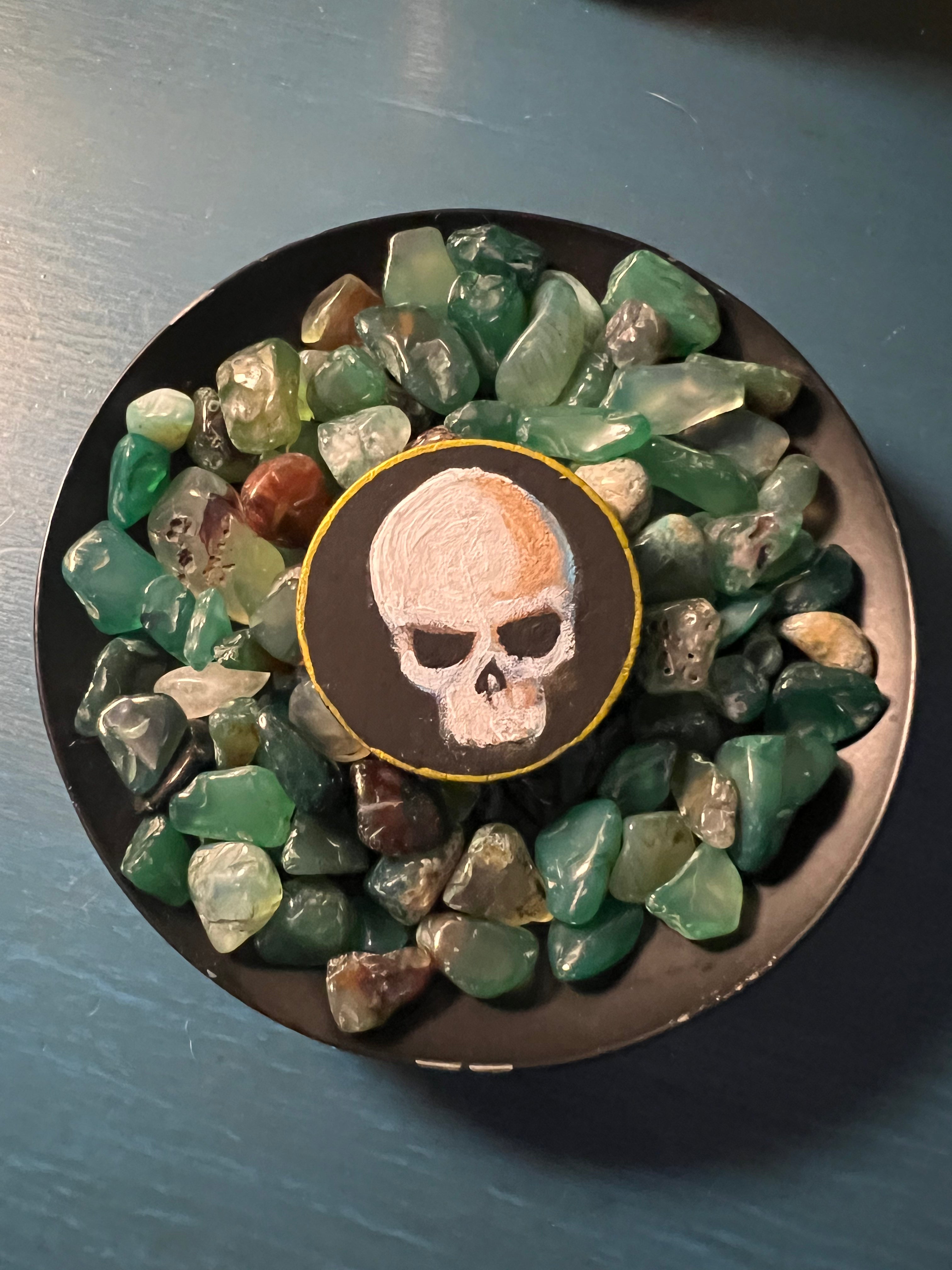 Favor Token #8 - Yellow Muhroom - Collectors Handpainted Wooden Coin