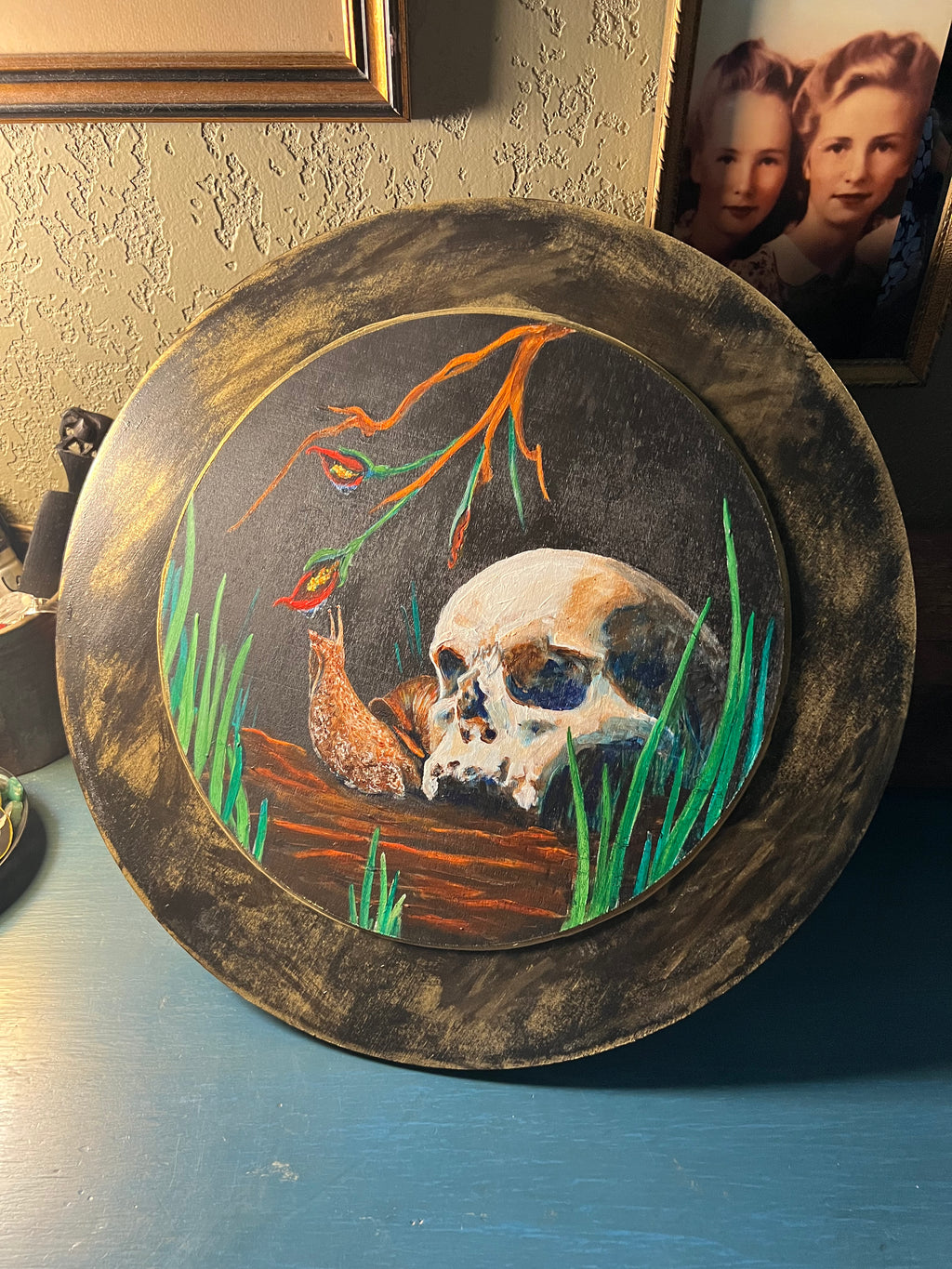 Memento Mori Painting  by April Layman