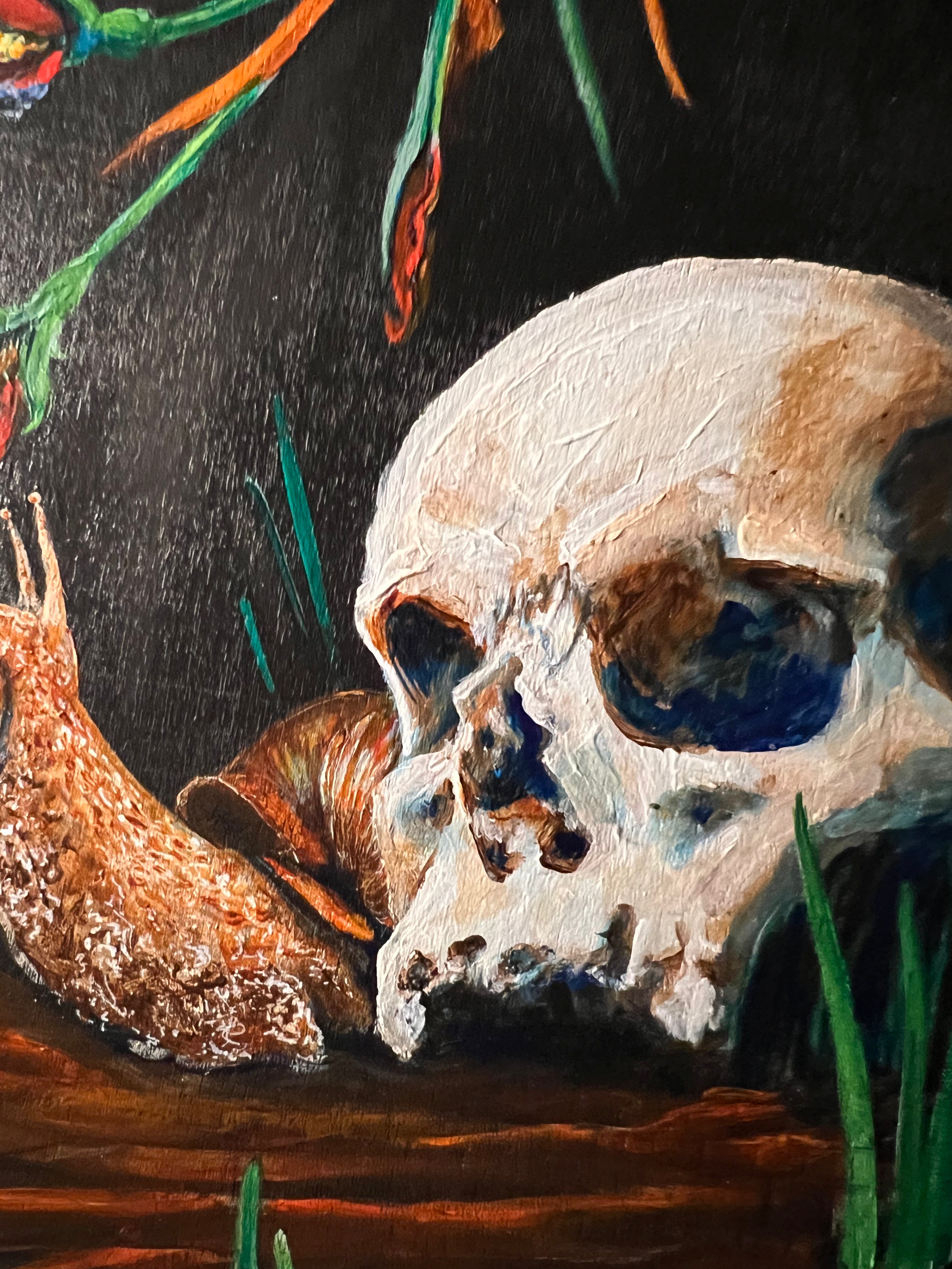 Memento Mori Painting by A Layman